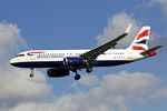 G-EUYX @ EGLL - 2014 Airbus A320-232, c/n: 6155 at Heathrow - by Terry Fletcher