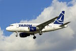 YR-ASB @ EGLL - YR-ASB (Traian Vuia), 2006 Airbus A318-111, c/n: 2955 of TAROM at Heathrow - by Terry Fletcher