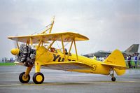 N54922 - 1987 RAF Binbrook lincs u.k. wing walking /stunt display aircraft,  sponsored by YUGO Cars u.k. - by glenn1411