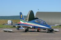 MM54487 @ LFSX - Italian Air Force Aermacchi MB-339PAN, N°8 of Frecce Tricolori Aerobatic Team 2015, Static display, Luxeuil-Saint Sauveur Air Base 116 (LFSX) Open day 2015 - by Yves-Q