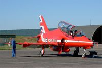 XX219 @ LFSX - Royal Air Force Red Arrows Hawker Siddeley Hawk T.1, Static display, Luxeuil-St Sauveur Air Base 116 (LFSX) Open day 2015 - by Yves-Q
