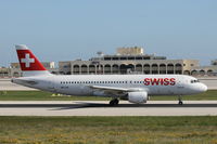HB-IJR @ LMML - A320 HB-IJR Swiss Airlines - by Raymond Zammit