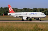 TC-JPU @ LFSB - Airbus A320-214, Take off run rwy 15, Bâle-Mulhouse-Fribourg airport (LFSB-BSL) - by Yves-Q