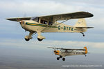G-BTFK @ EGNW - in formation with G-BROR over Wickenby - by Chris Hall