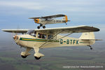 G-BTFK @ EGNW - in formation with G-BROR over Wickenby - by Chris Hall