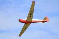 F-CCJY @ LFFQ - Scheibe SF-28A Tandem Falke, On display, La Ferté-Alais airfield (LFFQ) Airshow 2015 - by Yves-Q