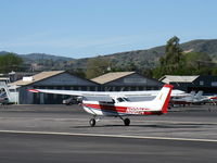 N80914 @ SZP - 1976 Cessna 172m SKYHAWK, Lycoming O-320-E2D 150 Hp, landing roll Rwy 22 - by Doug Robertson