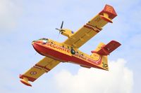 F-ZBFS @ LFFQ - Canadair CL-415, On display, La Ferté-Alais airfield (LFFQ) Airshow 2015 - by Yves-Q