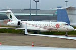 B-8196 @ EGGW - This 2010 Bombardier BD-700-1A10, c/n: 9412 is tightly parked on the Harrods ramp at Luton - by Terry Fletcher