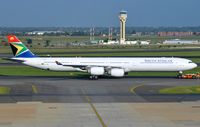 ZS-SNE @ FAJS - A346 towed to maintenance area - by FerryPNL