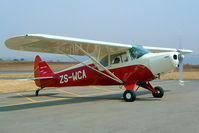 ZS-WCA @ FAKR - Piper PA-12 Super Cruiser [12-1399] Krugersdorp-Oatlands~ZS 11/10/2003 - by Ray Barber