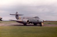 VT299 @ DUXF - Photo taken of Meteor VT229 at Duxford, UK, July 1980...scanned from original. - by Mark Handoll