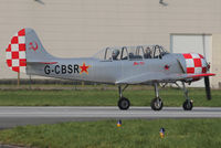 G-CBSR @ EBKT - Clear for take off on rwy 06.