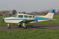 N260VM @ EBKT - Beech Sierra Super R taxiing to rwy 06. Thanks for the greeting !
