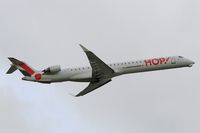 F-HMLG @ LFRB - Bombardier CRJ-1000, Take off rwy 07R, Brest-Bretagne airport (LFRB-BES) - by Yves-Q