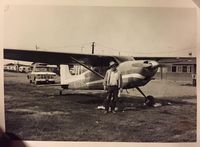N2218C - Terrill Sartain at the Terhel Farms Duck Club. East Side of Colusa California in about 1954.  He was probably the original owner of this aircraft.  He was a farmer in Colusa County. - by Unknown