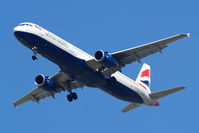 G-EUXM @ EGLL - Airbus A321-231 [3290] (British Airways) Home~G 23/05/2011. On approach 27R.