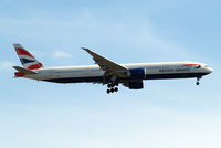 G-STBB @ EGLL - G-STBB   Boeing 777-36NER [38286] (British Airways) Home~G 07/06/2015. On approach 27L. - by Ray Barber