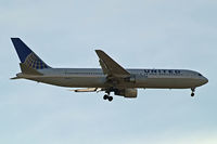 N660UA @ EGLL - Boeing 767-322ER [27115] (United Airlines) Home~G 07/03/2015. On approach 27L.