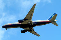 N227UA @ EGLL - Boeing 777-222ER [30555] (United Airlines) Home~G 12/05/2011. On approach 27R old scheme. - by Ray Barber