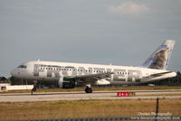 N933FR @ KRSW - Frontier Flight 1101 (N933FR) Wally the Wolf arrives at Southwest Florida International Airport following flight from General Mitchell International Airport - by Donten Photography