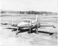 N4899B @ KANB - Photo is circa 1960..ish at Anniston Metropolitan Airport (KANB).  The little fellow on the wing is me at age 4..ish with my father standing. - by William C. Hamilton, Jr.