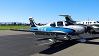 N780JB @ KRHV - Mermerus LLC (Beverly Hills, CA) 2013 Cirrus SR22T Turbo parked on the transient ramp next to a King Air F90 at Reid Hillview Airport, San Jose, CA. - by Chris Leipelt