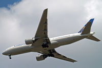 N27015 @ EGLL - Boeing 777-224ER [28678] (Continental Airlines) Home~G 25/06/2010. On approach 27R. - by Ray Barber