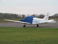 G-CBKR @ EGTU - on apron by skydive cafe - by magnaman