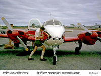 VH-DMF - 1969 Australie Nord             Piper PA-31/A1                Photo C. Royant
Compagnie Générale de Géophysique - by Claude Royant