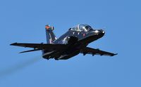 ZK034 @ EGFH - Fast and low flyby over Runway 04 by Hawk aircraft coded Y of 4(R) Squadron RAF. - by Roger Winser
