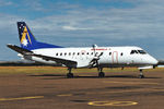 VH-KDP @ YKSC - Saab 340A of Kendell Airlines at Kingscote Airport, Kangaroo Island, South Australia in October 1999. - by Malcolm Clarke