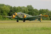 F-AZJU @ LFFQ - Junkers (CASA) 352L (Ju-52), Take off run, La Ferté-Alais airfield (LFFQ) Airshow 2015 - by Yves-Q