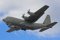 ZH883 @ EGFH - C-130J Hercules C.5, 24\30 Sqn RAF Brize Norton based, call sign RRR148, previously N4242N, fly by runway 22. - by Derek Flewin