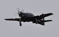 ZF239 @ EGFH - Pull up from practice approach to Runway 22 by RAF Tucano coded 293 of 1FTS. - by Roger Winser