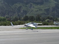 N34EZ @ SZP - 1998 Gress RUTAN VARI-EZE CANARD, Continental O-200 100 Hp, first landing roll Rwy 22, nose wheel not yet down - by Doug Robertson