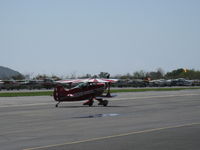 N49315 @ SZP - 1983 Pitts Aerobatics S-1T SPECIAL, Lycoming AEIO-360 180 Hp, production airplane, taxi off the active to its hangar. - by Doug Robertson