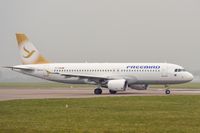 TC-FBH @ EGSH - Leaving misty Norwich following re-spray. - by keithnewsome