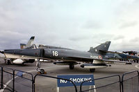 16 @ EGDY - Dassault Etendard IVM [16] (French Navy) RNAS Yeovilton~G 05/08/1978. From a slide.