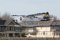 C-GMKP @ CYVR - Landing @ the float plane base - by Guy Pambrun