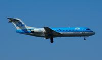PH-KZR @ EDDL - KLM Cityhopper, seen here on finals at Düsseldorf Int'l(EDDL), completing the short hop from Amsterdam(EHAM) - by A. Gendorf