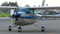 N5228N @ KRHV - California-based 1980 Cessna 182Q taxing out for departure at Reid Hillview Airport, San Jose, CA. - by Chris Leipelt