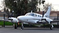 N421KK @ KRHV - Locally-based Cessna 421C parked on the Lafferty ramp (it's for sale) at Reid Hillview Airport, San Jose, CA. - by Chris Leipelt