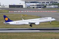 D-AEBN @ LFBO - Embraer 195LR, On final rwy 14R, Toulouse-Blagnac Airport (LFBO-TLS) - by Yves-Q