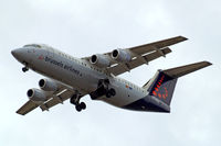 OO-DWD @ EGLL - British Aerospace BAe 146-RJ100 [E3324] (Brussels Airlines) Home~G 01/07/2010. On approach 27R. - by Ray Barber