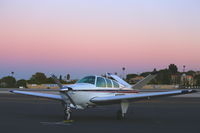 N5693K @ KSMO - 93K at parking during sunset