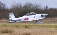 G-SOUT @ EGFH - Visiting RV-8 (Raven 5 of Team Raven) with new markings for the 2016 display season. - by Roger Winser