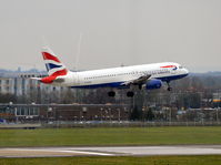 G-EUUW @ EGLL - Airbus A320-232 departing London Heathrow. - by moxy