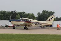 N7558P @ KOSH - Piper PA-24-250 - by Mark Pasqualino