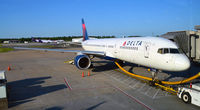 N635DL @ KRIC - At the gate Richmond - by Ronald Barker